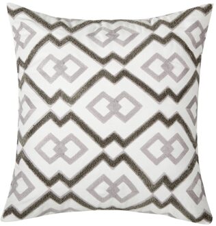 Geometrische Katoen Borduren Super Zachte Pluche Diamant Decoratieve Kussensloop Huishoudelijke Handgemaakte Polyester Stoel Sofa Cushioncover 07