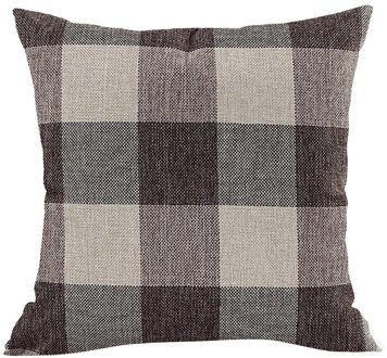 Geometrische Rooster Patronen Kussenhoes Sofa Auto Kamer Decoratie Vierkante Gedrukt Kussensloop Home Decor Дакимакура