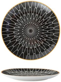 Geometrische Serie Westerse Voedsel Plaat Keramische Ontbijt Fruitschaal Restaurant Decoratie Opknoping Plaat Keuken Benodigdheden