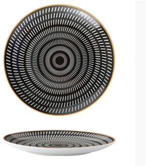 Geometrische Serie Westerse Voedsel Plaat Keramische Ontbijt Fruitschaal Restaurant Decoratie Opknoping Plaat Keuken Benodigdheden