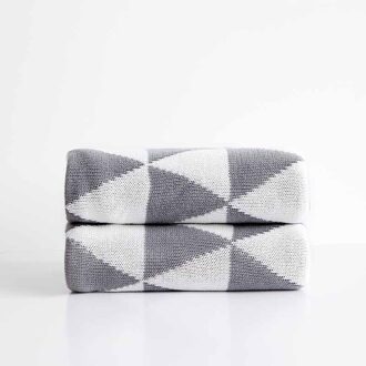Geometrische Thuis Warme Deken Kid Student Sprei Beddengoed Vel Couch Fauteuil Plaid grijs / 90x110cm