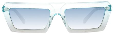 Geometrische Zonnebril met Gradient Lenzen Lichtblauw - One Size