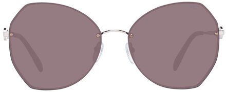 Geometrische Zonnebril met Meerkleurige Details Grijs - One Size