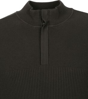 George Pullover Half Zip Donkergroen - M