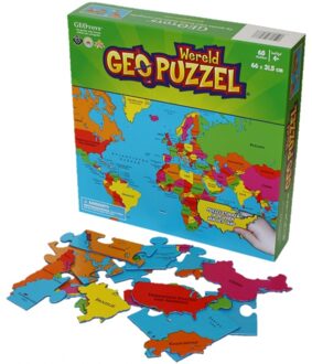 GEOtoys Wereld puzzel voor kinderen Multi