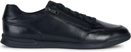 Geox Cordusio Zwarte Sneakers Geox , Black , Heren - 44 Eu,45 Eu,41 Eu,46 Eu,42 EU