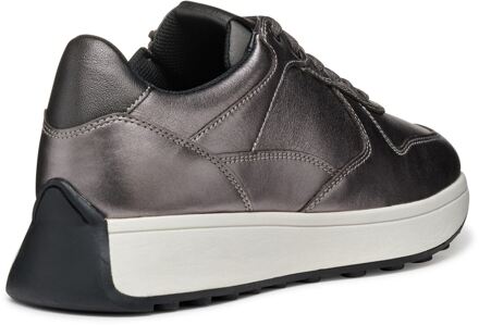 Geox D Amabel A Leren Damestrainers - maat Metallic