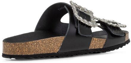 Geox D BRIONIA R Leren Dames Zwarte Sandalen - EU 36 / UK 3