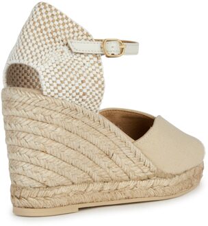 Geox D GELSA Dames Lichtzand Sandalen Beige - EU 41 / UK 7.5
