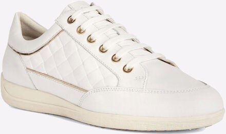 Geox D MYRIA Imitatieleer Dames Witte Sneakers - maat EU 41 / UK 7.5
