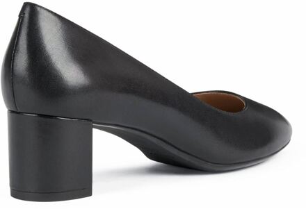 Geox D PHEBY Leer Bovine Volnerf Vrouwen Zwart Hakken