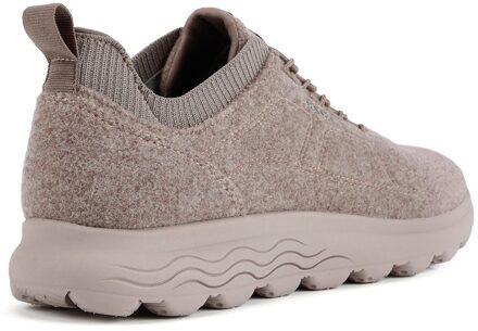 Geox D Spherica A Wollen Blend Damessneakers In Donkerroze Beige - EU 40.5 / UK 7