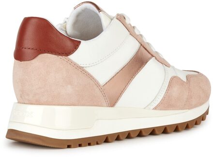 Geox D Tabelya Dames Nude/Witte Sneakers - maat EU 39/ UK 6 Naturel