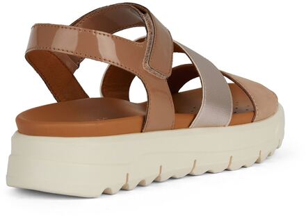Geox D Xand 2.1S B Synthetisch Dames Nude Sandalen Huidkleurig - EU 36 / UK 3