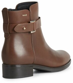 Geox Felicity Rundernappa Leren Dameslaarzen In Het Bruin. - EU 38 / UK 5