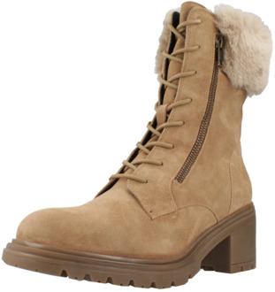 Geox Heeled Boots Geox , Beige , Dames - 38 Eu,40 Eu,39 Eu,37 EU