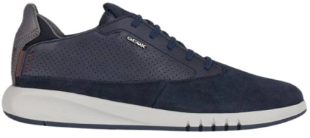 Geox Jongens Stijlvolle Comfortabele Sneakers Geox , Blue , Heren - 40 EU