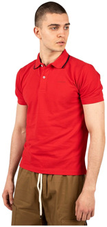 Geox Polo Shirt Geox , Red , Heren - 2Xl,M,S
