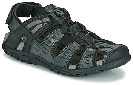 Geox Sandalen Geox UOMO SANDAL STRADA" Zwart - 39,40,41,42,43,44