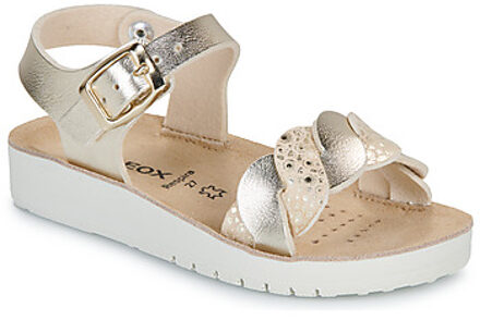 Geox Sandalen met sleehak Geox J SANDAL COSTAREI GI" Goud - 28,29,30,31,32,33
