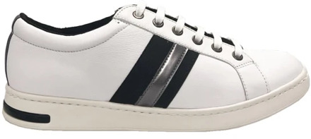 Geox Sneakers met ronde neus en veters Geox , White , Dames - 39 Eu,36 Eu,37 Eu,38 EU