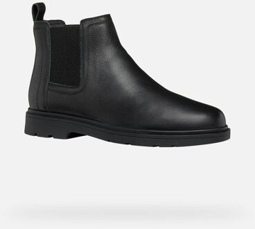 Geox Spherica EC1 C Tumble Leren Zwarte Herenlaarzen