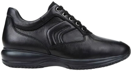Geox Stijlvolle Comfortabele Heren Sneakers Geox , Black , Heren - 40 EU