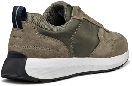 Geox U VOLPIANO Leren Heren Sneakers Sage - maat EU 44.5 / UK 10 Groen