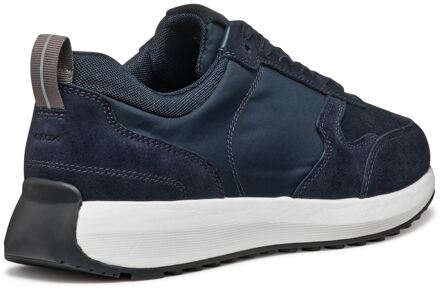 Geox U VOLPIANO Leren Herenschoenen in Marineblauw Navy