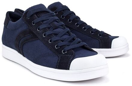 Geox Warrens Heren Navy Sportschoenen Blauw