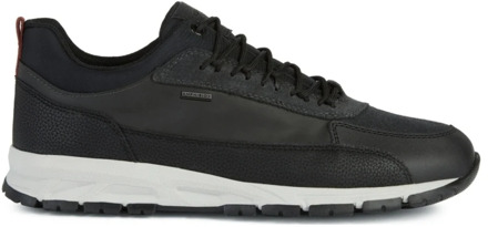 Geox Zwarte ABX Sport Sneakers Geox , Black , Heren - 44 Eu,40 Eu,45 Eu,41 EU