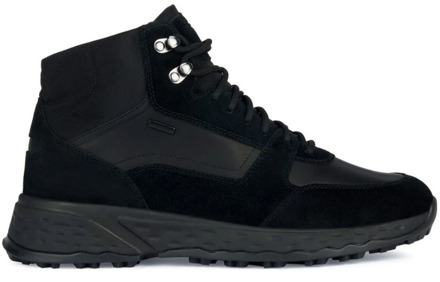 Geox Zwarte ABX Sport Sneakers Geox , Black , Heren - 46 Eu,45 Eu,43 Eu,44 Eu,41 Eu,42 EU