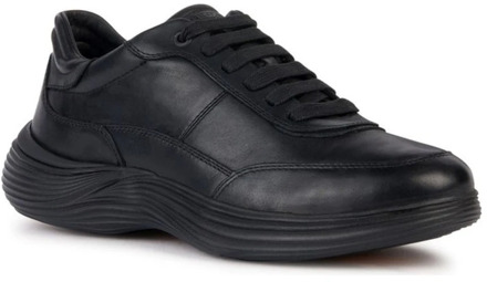 Geox Zwarte Fluctis Sport Sneakers Geox , Black , Heren - 42 Eu,43 Eu,41 Eu,46 Eu,45 Eu,44 EU