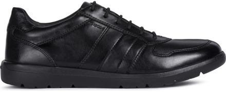 Geox Zwarte Heren Sneakers Geox , Black , Heren - 43 Eu,45 Eu,42 Eu,41 Eu,44 Eu,46 EU