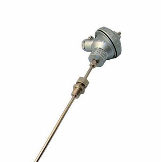 Gepantserde RTD Type K Temperatuursensor Sonde met Terminal Hoofd en M16 * 1.5 Draad Thermokoppel temperatuur sensor- 50-1300 C 600mm