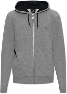 Gepatchte hoodie PS By Paul Smith , Gray , Heren - 2Xl,Xl,L,S