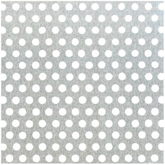 Geperforeerde Plaat - Aluminium - Natuur - Ronde Perforatie - 200x1000x0,8mm