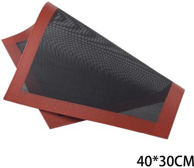 Geperforeerde Siliconen Bakken Mat Non-stick Bakken Oven Sheet Liner Voor Cookie/Brood/Bitterkoekje/Koekjes keuken Gereedschap Black40x30cm