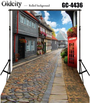 Geplaveide Weg Graniet Verharde Sett Street Europese Architectuur Foto Achtergrond Bruiloft Verjaardag Liefde Fotografie Achtergrond koninklijk blauw