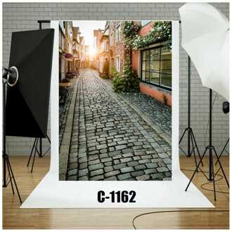Geplaveide Weg Graniet Verharde Sett Street Europese Architectuur Foto Achtergrond Bruiloft Verjaardag Liefde Fotografie Achtergrond paars