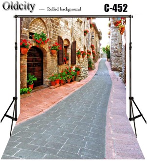 Geplaveide Weg Graniet Verharde Sett Street Europese Architectuur Foto Achtergrond Bruiloft Verjaardag Liefde Fotografie Achtergrond pauw blauw