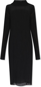 Geplooide jurk MM6 Maison Margiela , Black , Dames - XS