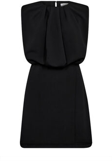 Geplooide mini-jurk Falcon  zwart - XS,S,M,L,XL,