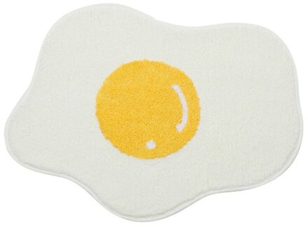 Gepocheerd Ei Badkamer Antislipmat Super Leuke Gepocheerd Ei Tapijt Geschikt Voor Badkamer Deur Bad Entree Deur 45x65CM / A