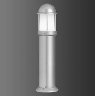 Gepoedercoate tuinpadverlichting Mason, zilver opaal