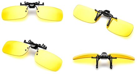 Gepolariseerde Clip Op Zonnebril Rijden Nachtzicht Lens Zon Bril Mannelijke Anti-Uv Voor Mannen Vrouwen YW