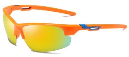 Gepolariseerde Europese En Amerikaanse Zonnebril Buiten Rijden Sport Gepolariseerde Bril Winddicht Gepolariseerde Zonnebril oranje slices