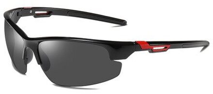 Gepolariseerde Europese En Amerikaanse Zonnebril Buiten Rijden Sport Gepolariseerde Bril Winddicht Gepolariseerde Zonnebril zwart grijs flakes