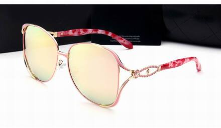 Gepolariseerde Goede Grote Maat Zonnebril Zonnebril Voor Dames Tac Lens Metalen Beugel Geen. 2621 roze