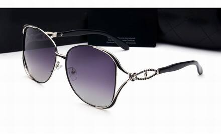 Gepolariseerde Goede Grote Maat Zonnebril Zonnebril Voor Dames Tac Lens Metalen Beugel Geen. 2621 zwart